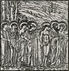 Inngang blant gudene av Edward Coley (after) Burne Jones