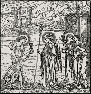 Inngang blant gudene av Edward Coley (after) Burne Jones