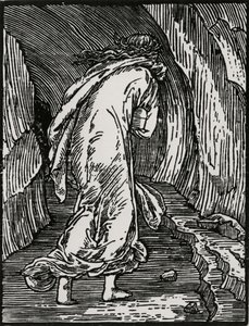 Går inn i helvete av Edward Coley (after) Burne Jones