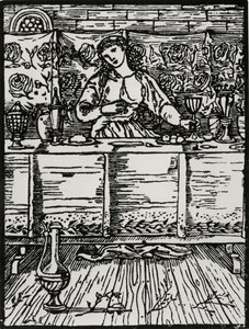 Sangen mens hun spiser av Edward Coley (after) Burne Jones