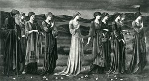Bryllupet til Psyche av Edward Coley (after) Burne Jones