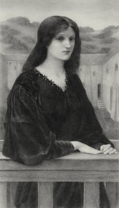 Stille kveld av Edward Coley (after) Burne Jones
