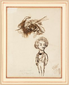 Karikatur av Algernon Charles Swinburne av Edward Coley Burne Jones