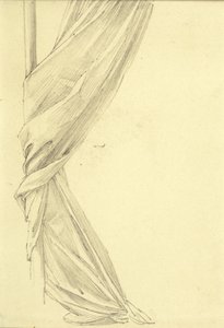 Draperi studie av Edward Burne Jones