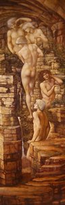 Hill Fairies (olje på lerret) av Edward Coley Burne Jones