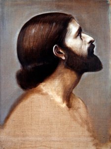 Portretthode av kong Cophetua, ca. 1883-84 (olje på ugrunnet lerret) av Edward Coley Burne Jones