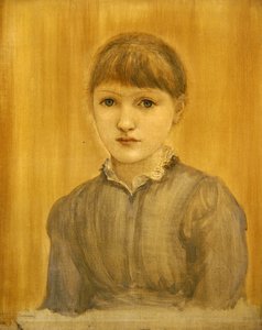 Portrett av kunstnerens datter Margaret (olje på lerret) av Edward Coley Burne Jones