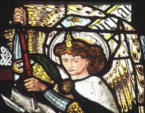 St. Michael av Edward Coley Burne Jones