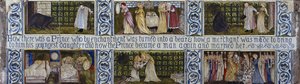 Beauty and the Beast-flisepanel, Morris, Marshall, Faulkner & Co., ca. 1867 av Edward Burne Jones