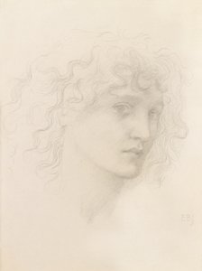 Leder for May Morris (blyant) av Edward Burne Jones