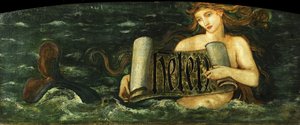 Helen, en havfrue, ca. 1880 av Edward Burne Jones