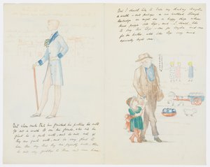 Brev til kunstnerens barnebarn Angela Thirkell (blyant på papir) av Edward Burne Jones