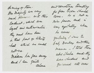 Brev til kunstnerens barnebarn Angela Thirkell (blyant på papir) av Edward Burne Jones