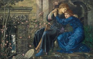 Kjærlighet blant ruinene av Edward Burne Jones