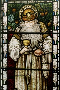 Melchizedek, King Of Salem, 1876 (farget glass) av Edward Burne Jones
