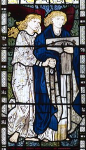 Musikalsk engel, 1865 av Edward Burne Jones