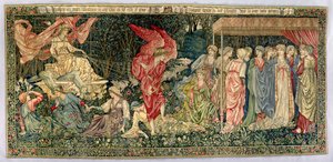 Passing of Venus, designet i 1901 og vevd i 1926 (ull-, silke- og linteppe) av Edward Burne Jones