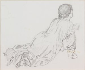 Liggende figur av Edward Burne Jones