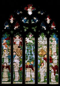 Rivers Of Paradise, 1875 av Edward Burne Jones
