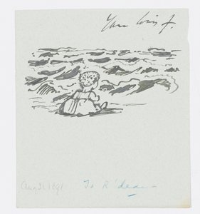 Seaside, brev til kunstnerens barnebarn, Angela Thirkell, 31. august av Edward Burne Jones