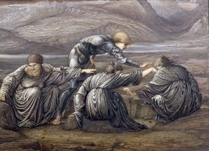 Studie for Perseus and the Graiae, 1880 (se også 80764) av Edward Burne Jones