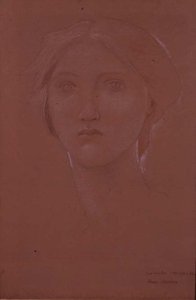 Studie av Margaret Burne-Jones for 