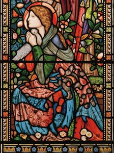 Bebudelsen, ca. 1860 (farget glass) av Edward Burne Jones