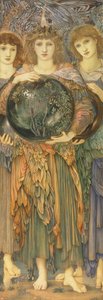 The Days of Creation: The Third Day, 1870-76 (wc, gouache, skallgull og platinamaling på lindekket panel) av Edward Burne Jones
