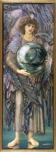 The Days of Creation: the First Day, 1870-76 (wc, gouache, skallgull og platinamaling på lindekket panel forberedt med sinkmalt) av Edward Burne Jones