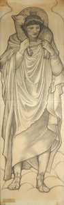 Den gode hyrde, 1880 (kritt på papir) av Edward Burne Jones