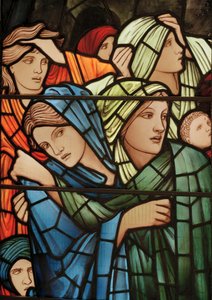 The Last Judgment Window, detalj, 1897 (farget glass) av Edward Burne Jones