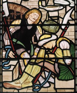 The Liberation of St Peter, 1862-3 (farget glass) av Edward Burne Jones
