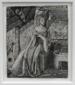 Unbekanntes Thema, möglicherweise Cupidos Tochter an seiner Schmiede von Edward Coley Burne-Jones