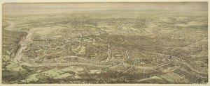 Fugleperspektiv av Bristol av Edward Colston Lavars