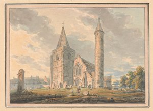 Brechin katedral og runde tårn, Forfarshire, Skottland av Edward Dayes