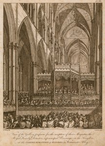 Markering av Handel, Westminster Abbey, London av Edward Dayes