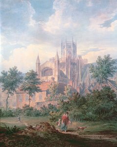 Ely-katedralen fra sørøst (detalj) av Edward Dayes