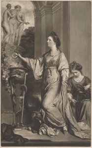 Lady Sarah Bunbury ofrer til nådene av Edward Fisher