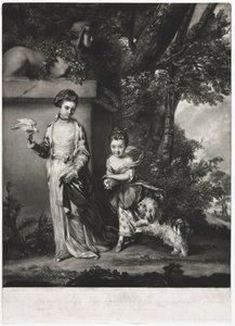 Damene Amabel og Mary Jemima Yorke, ca. 1761. av Edward Fisher
