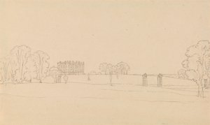 Fjernsyn over Easton Neston, Northants av Edward Francis Burney