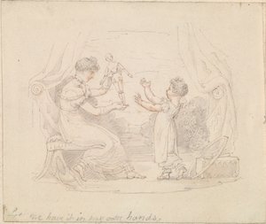 Illustrasjon for Den nye dukken: La meg ha den i mine egne hender av Edward Francis Burney