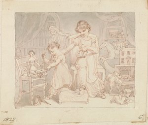 Illustrasjon for Den nye dukken: Uten tittel av Edward Francis Burney
