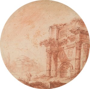 romerske ruiner av Edward Francis Burney