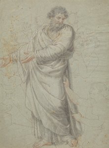 Studie for figuren til St. Paul av Edward Francis Burney