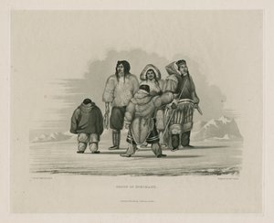 Gruppe av Eskimaux av Edward Francis Finden