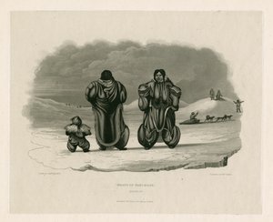 Gruppe av Eskimaux, Igloolik av Edward Francis Finden