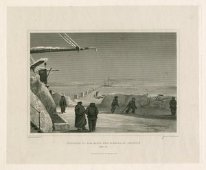 Situasjonen til HM Ships Fury og Hecla, ved Igloolik av Edward Francis Finden