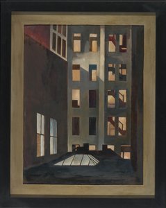 Rooftops, New York City, ca. 1916 (olje på lerret) av Edward Franklin Fisk