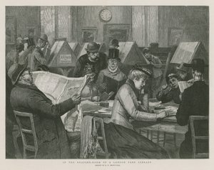 I lesesalen til et gratis bibliotek i London