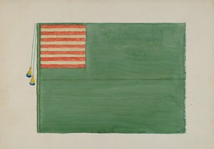 Revolusjonært flagg, ca. 1936. av Edward Grant
